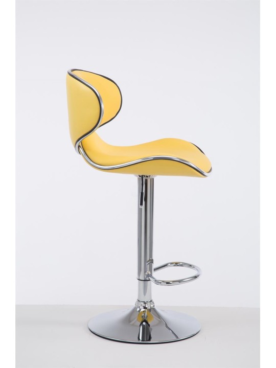 Banqueta alta Las Vegas V2 cromado, amarelo