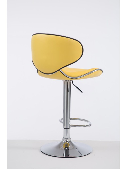 Banqueta alta Las Vegas V2 cromado, amarelo