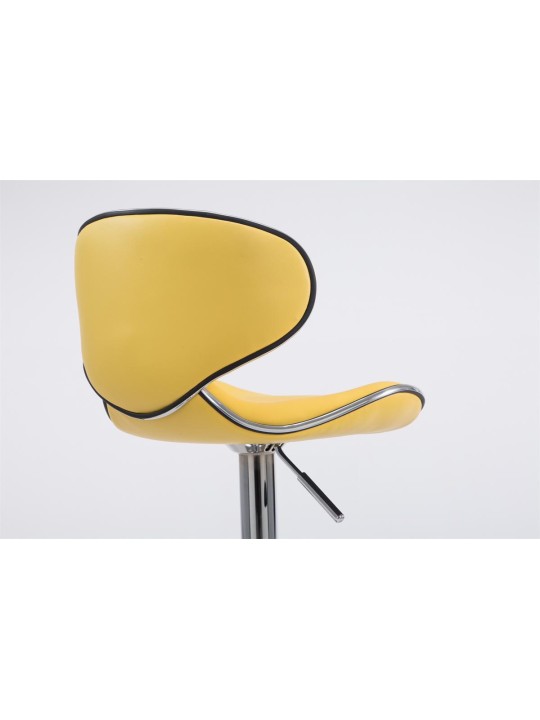 Banqueta alta Las Vegas V2 cromado, amarelo