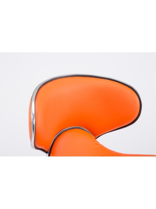 Banqueta alta Las Vegas V2 cromado, laranja