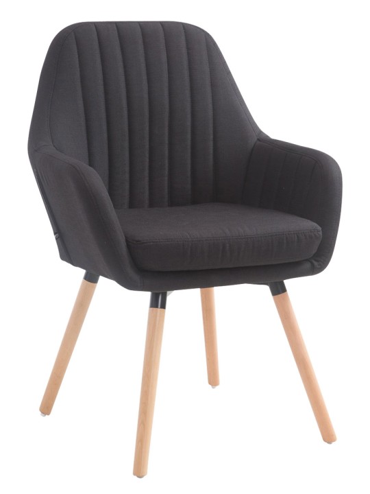 Cadeira Florian tecido Natura, preto