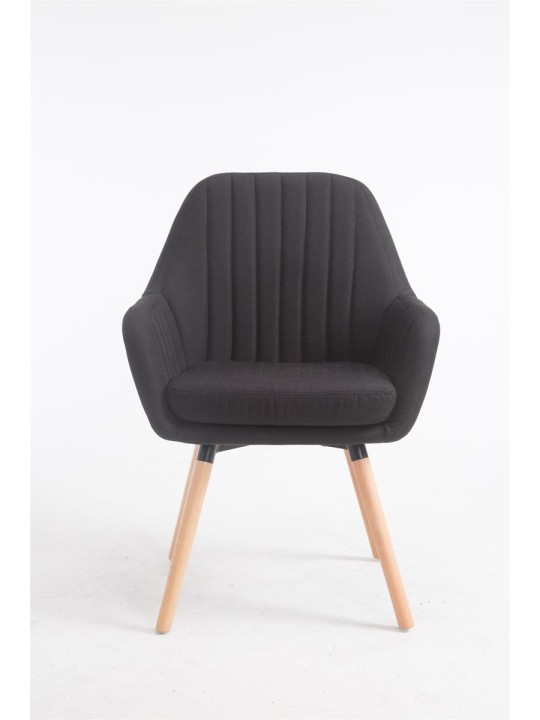 Cadeira Florian tecido Natura, preto