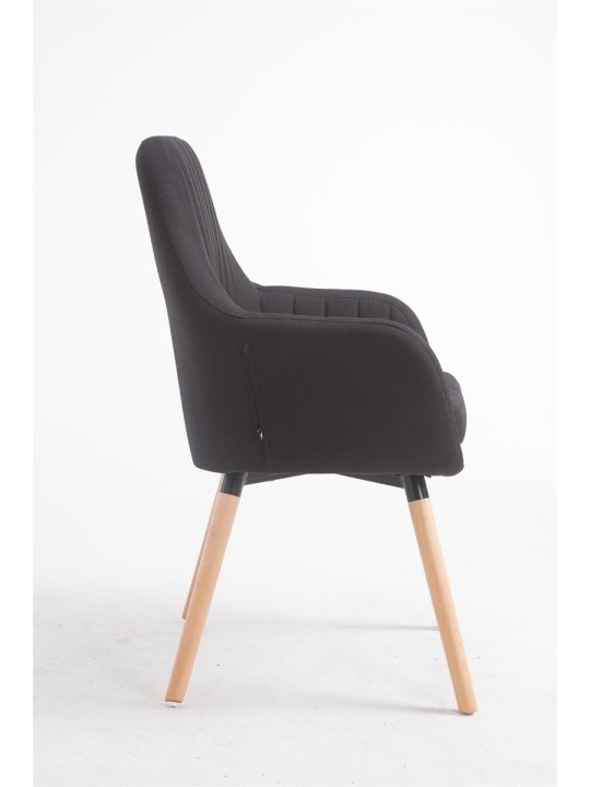 Cadeira Florian tecido Natura, preto