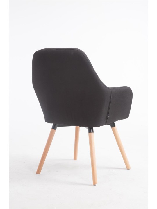 Cadeira Florian tecido Natura, preto