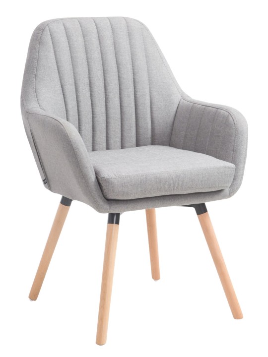 Cadeira Florian tecido Natura, cinza