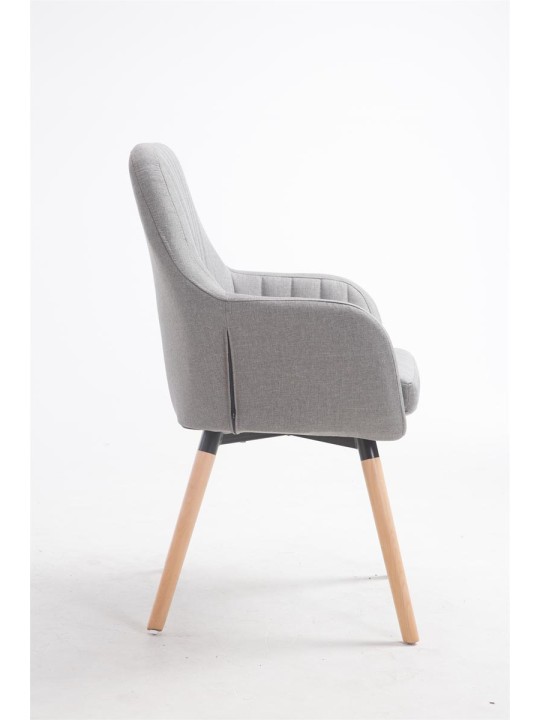 Cadeira Florian tecido Natura, cinza