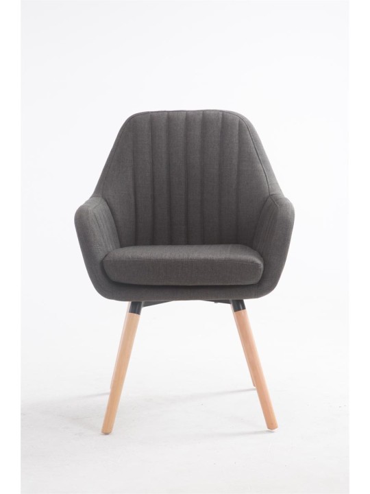 Cadeira Florian tecido Natura, cinza escuro