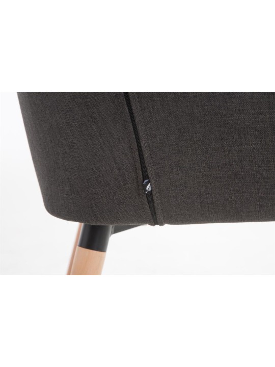 Cadeira Florian tecido Natura, cinza escuro