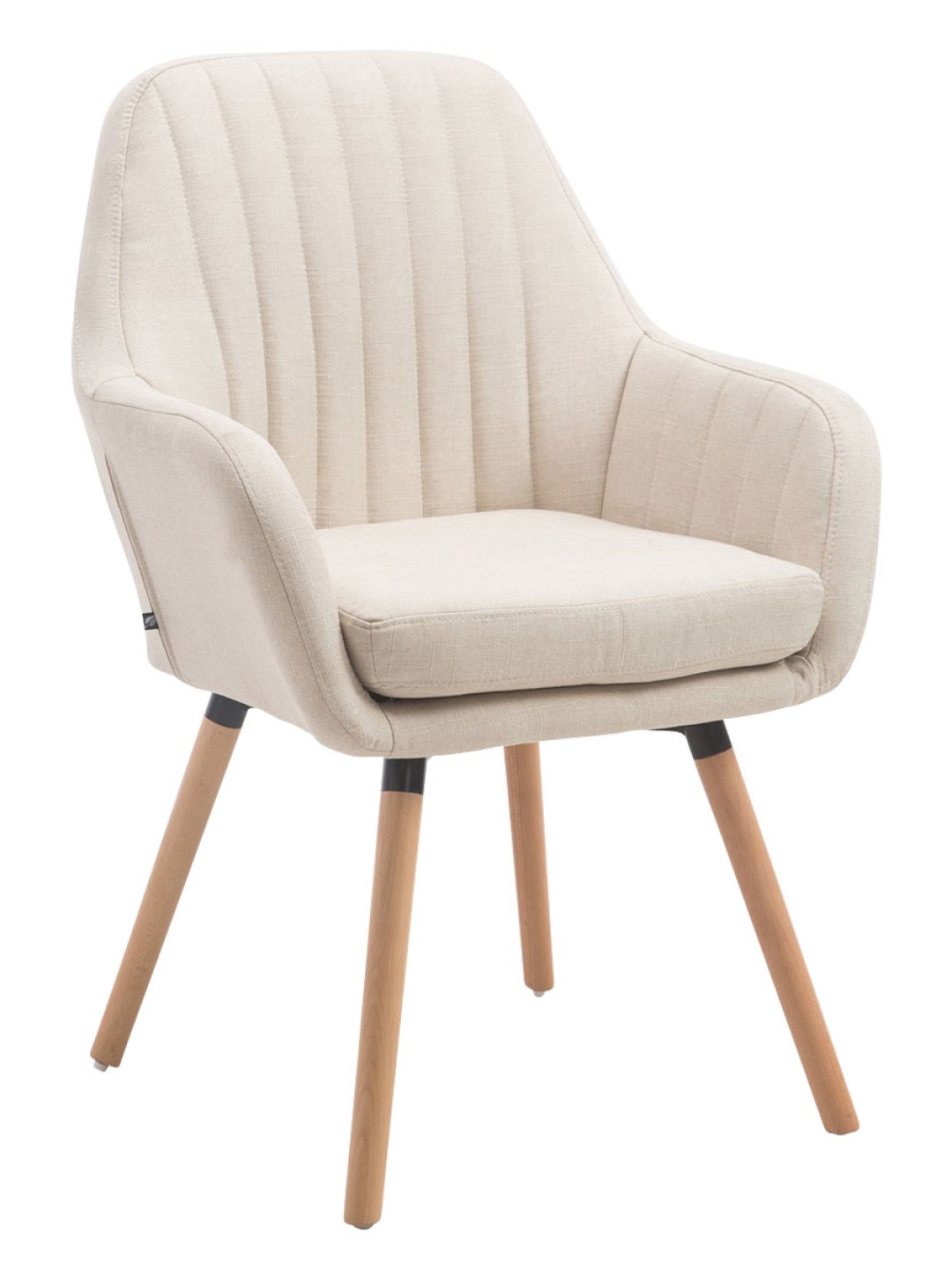 Cadeira Florian tecido Natura, creme