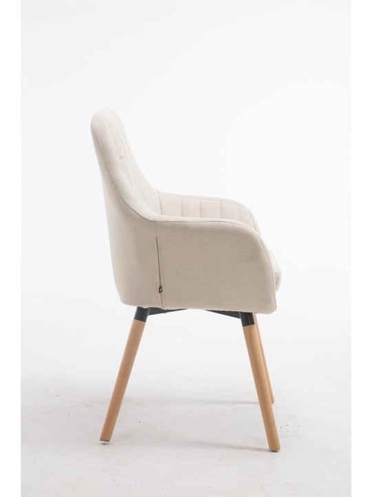 Cadeira Florian tecido Natura, creme