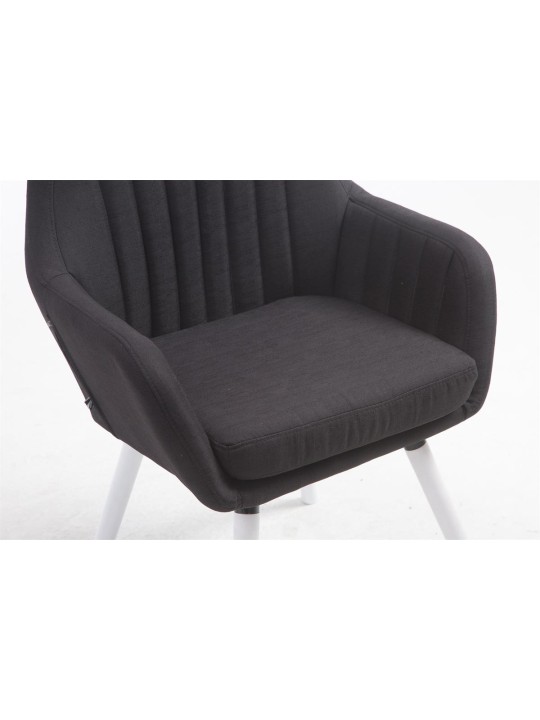 Cadeira Florian tecido, preto