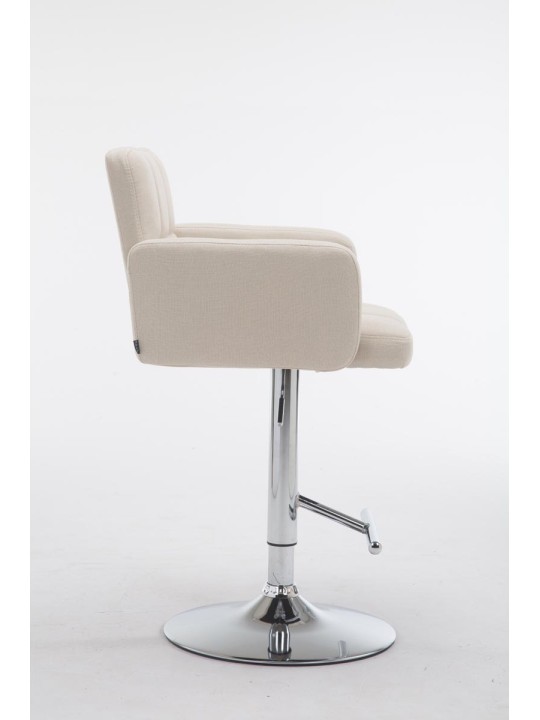 Banqueta alta Los Angeles tecido C, creme