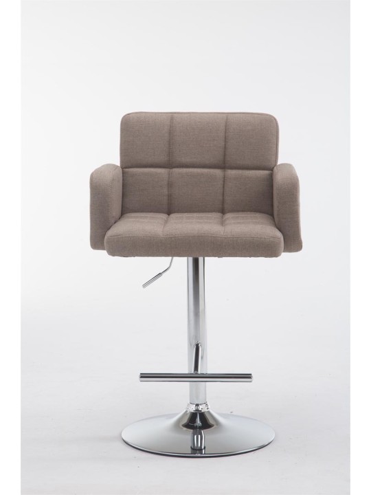Banqueta alta Los Angeles tecido C, taupe
