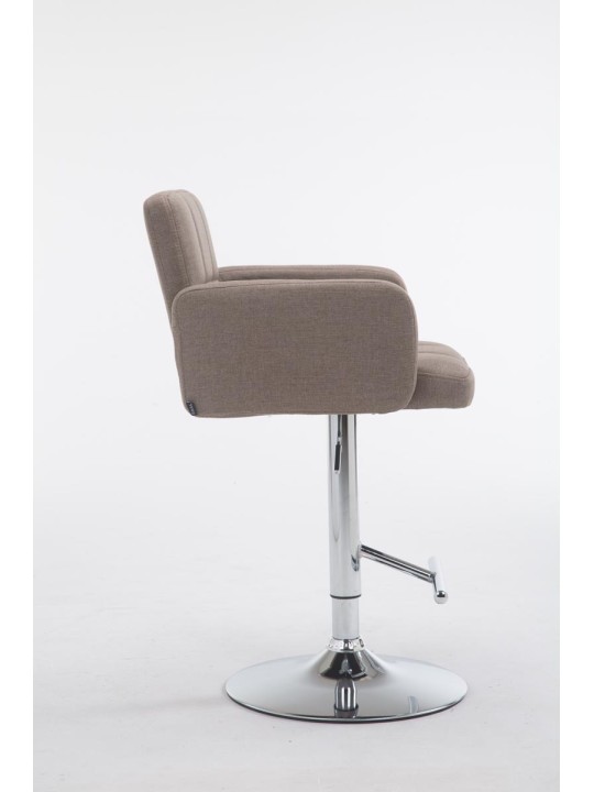 Banqueta alta Los Angeles tecido C, taupe