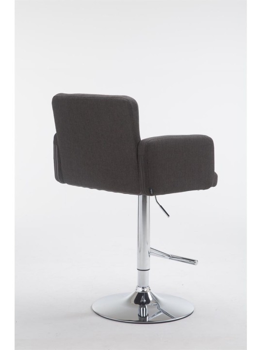 Banqueta alta Los Angeles tecido C, cinza escuro