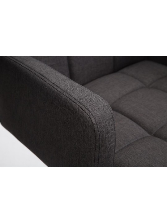 Banqueta alta Los Angeles tecido C, cinza escuro