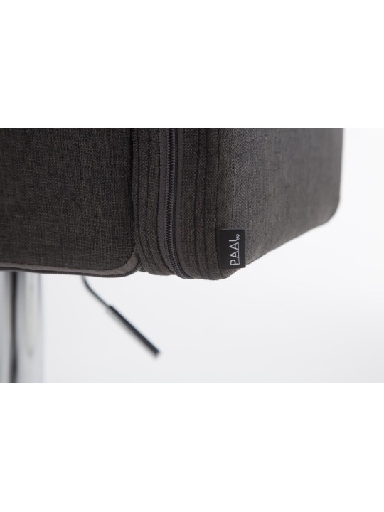 Banqueta alta Los Angeles tecido C, cinza escuro