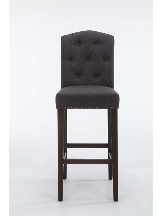 Banqueta alta Louise tecido antigo, cinza escuro