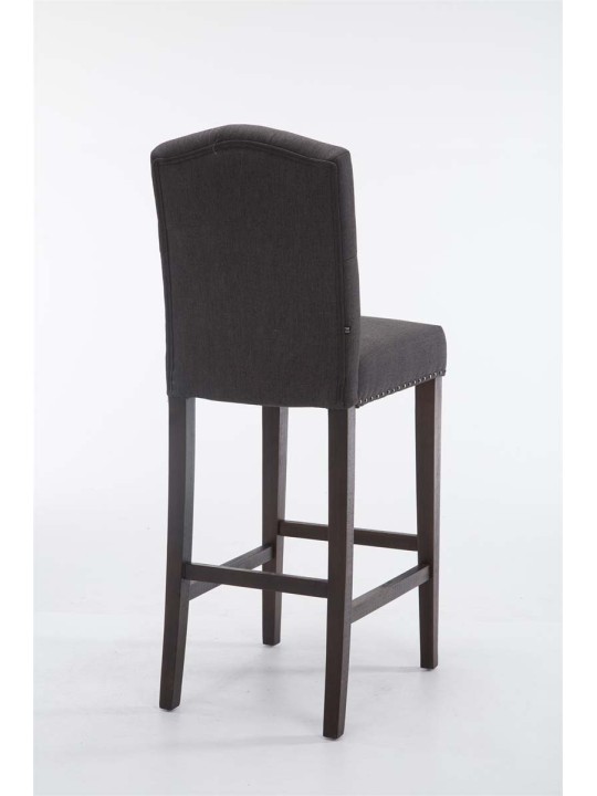 Banqueta alta Louise tecido antigo, cinza escuro