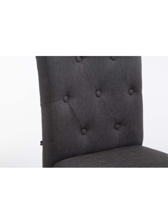 Banqueta alta Louise tecido antigo, cinza escuro