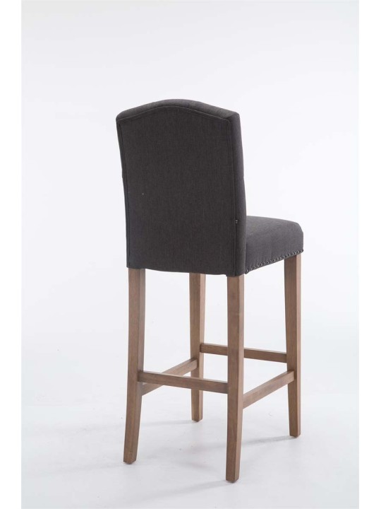 Banqueta alta Louise tecido antigo-light, cinza escuro