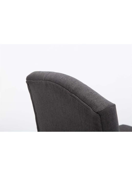 Banqueta alta Louise tecido antigo-light, cinza escuro