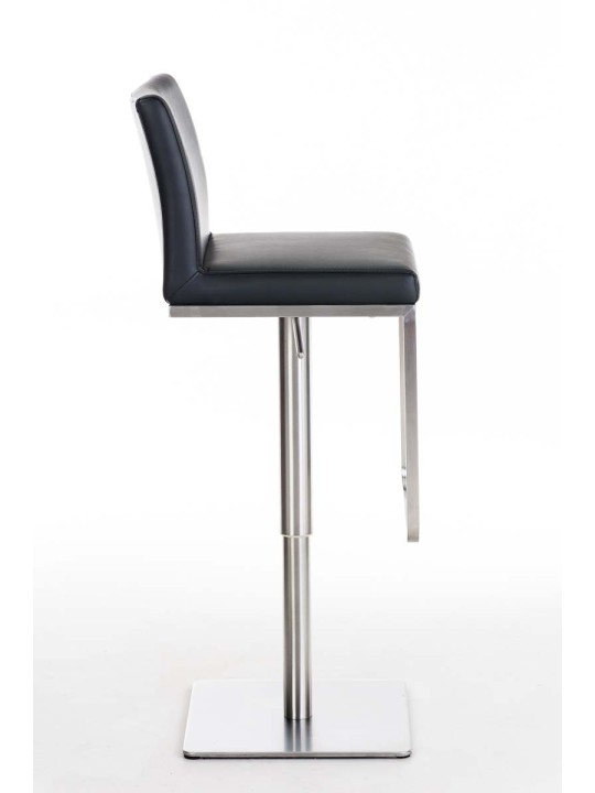 Banqueta alta Panama E couro sintético, preto