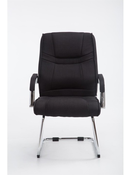 Cadeira para visitantes tecido Átila, preto