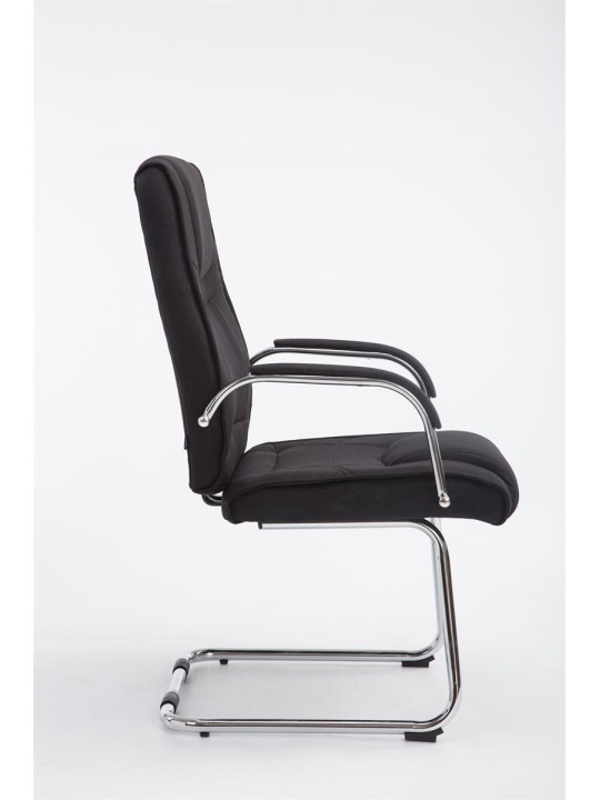 Cadeira para visitantes tecido Átila, preto