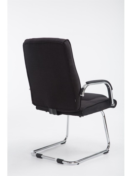 Cadeira para visitantes tecido Átila, preto