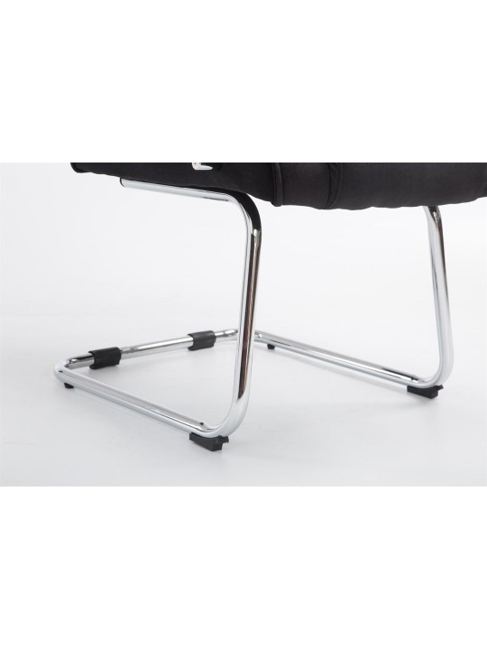 Cadeira para visitantes tecido Átila, preto