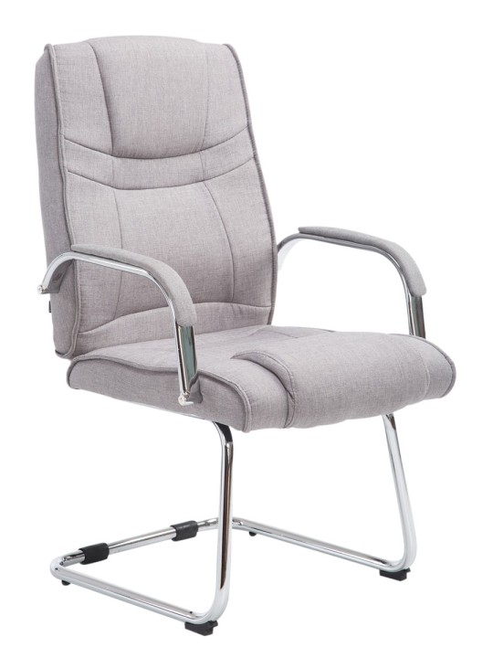 Cadeira para visitantes tecido Átila, cinza