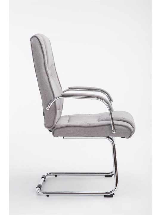 Cadeira para visitantes tecido Átila, cinza