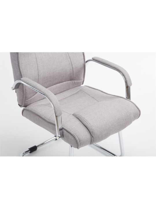 Cadeira para visitantes tecido Átila, cinza