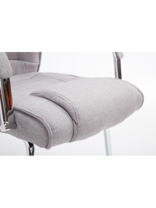 Cadeira para visitantes tecido Átila, cinza