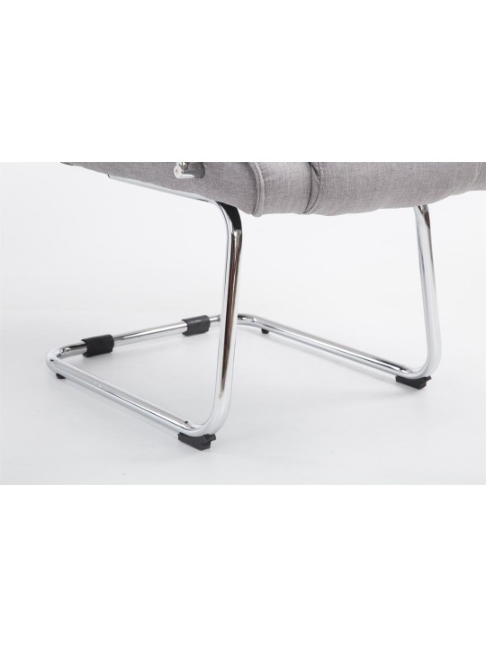 Cadeira para visitantes tecido Átila, cinza