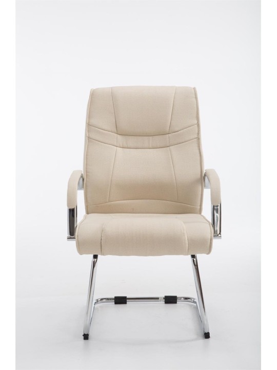 Cadeira para visitantes tecido Átila, creme