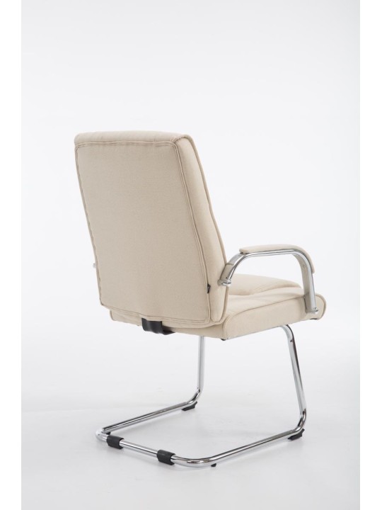 Cadeira para visitantes tecido Átila, creme
