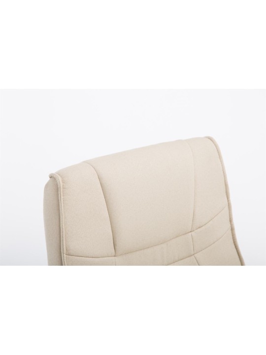 Cadeira para visitantes tecido Átila, creme