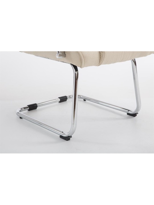 Cadeira para visitantes tecido Átila, creme