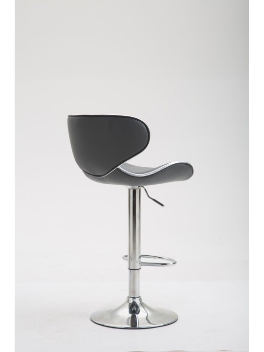 Banqueta alta Las Vegas V2 cromado, cinza