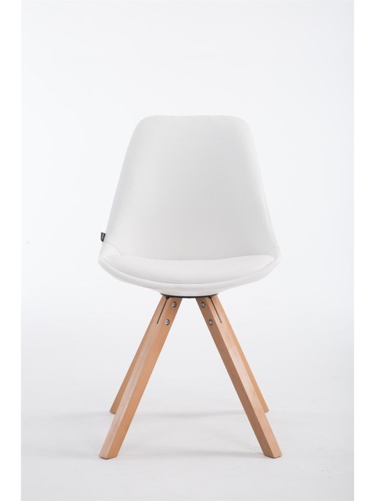 Cadeira para visitantes Laval Natura Square, branco