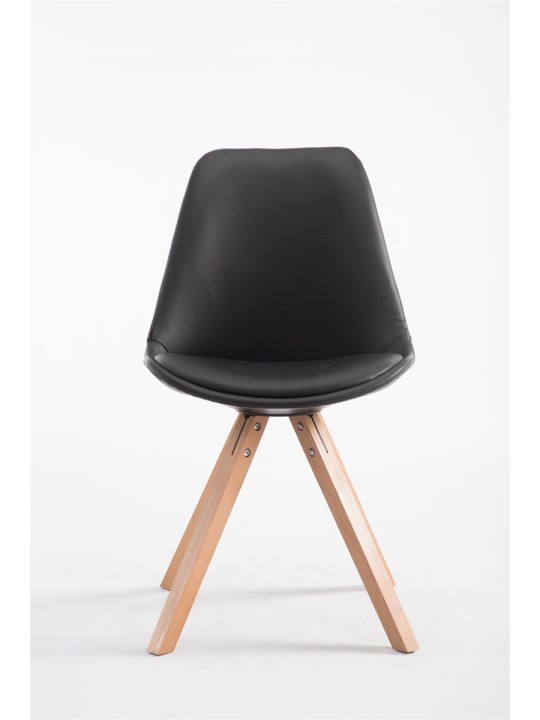 Cadeira para visitantes Laval Natura Square, preto