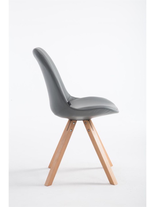 Cadeira para visitantes Laval Natura Square, cinza