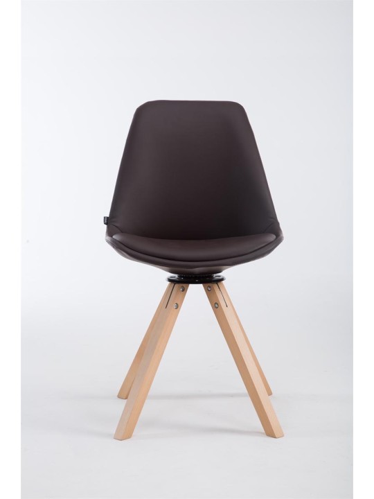 Cadeira para visitantes Calais giratória Natura Square, castanho