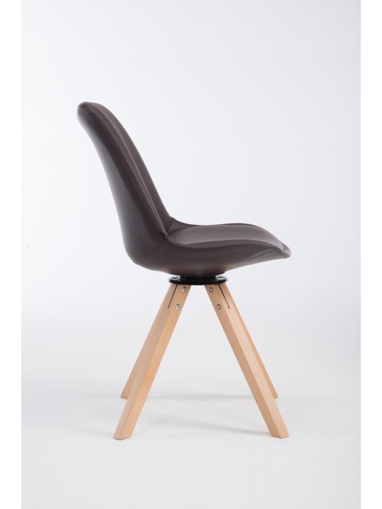 Cadeira para visitantes Calais giratória Natura Square, castanho