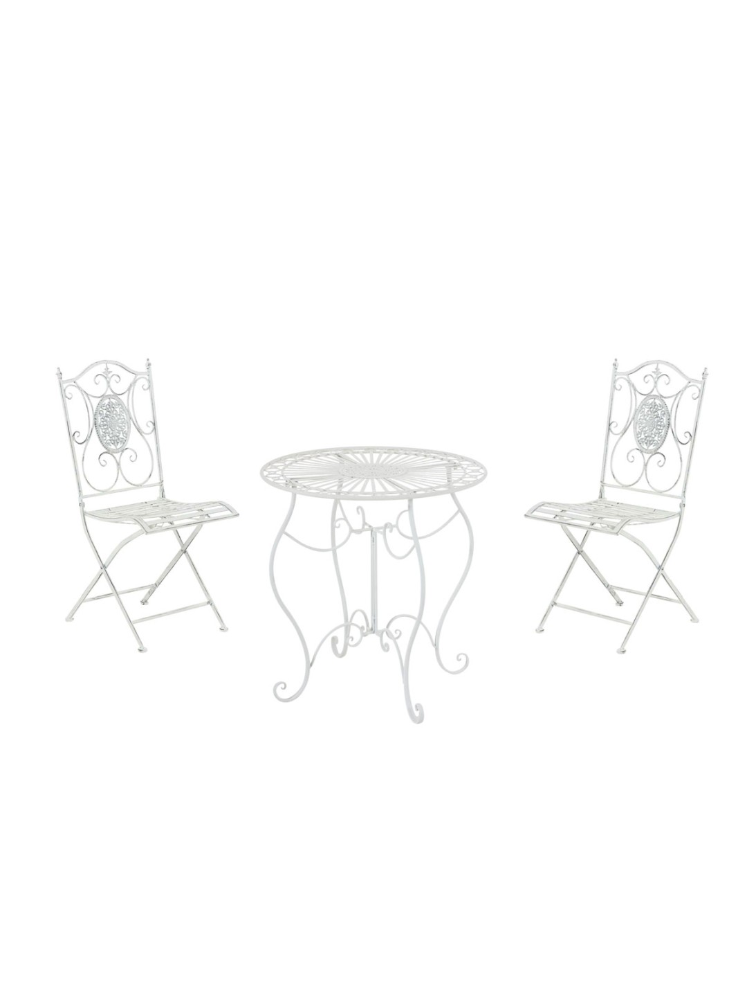 Grupo de assentos Aldeano, branco antigo