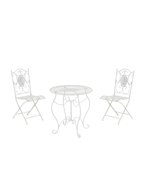 Grupo de assentos Aldeano, branco antigo