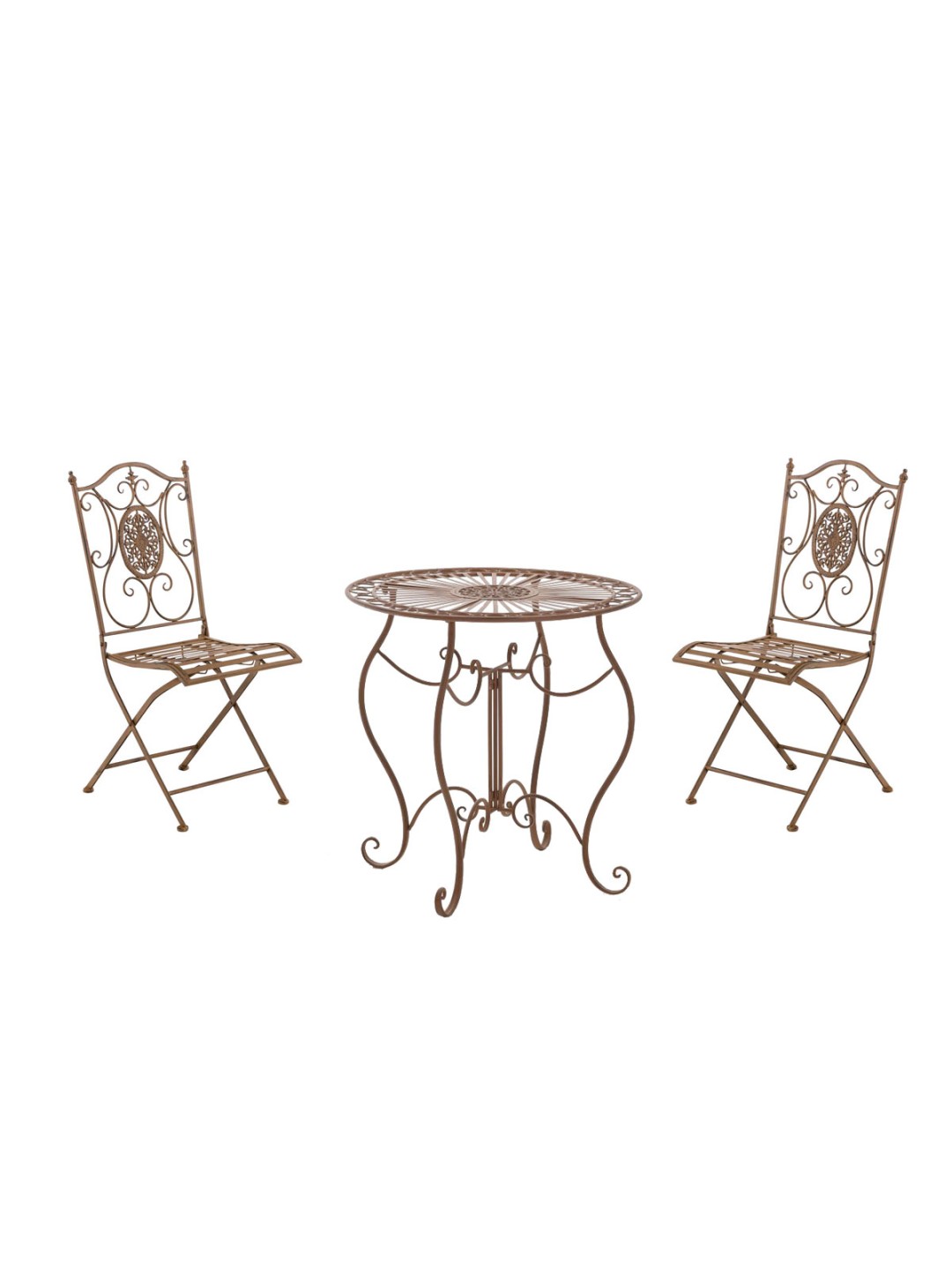 Grupo de assentos Aldeano, castanho antigo