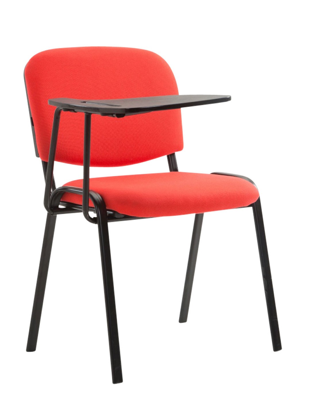 Cadeira Ken com mesa dobrável em tecido, vermelho